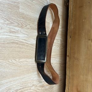 Men’s leather worn look belt size 34